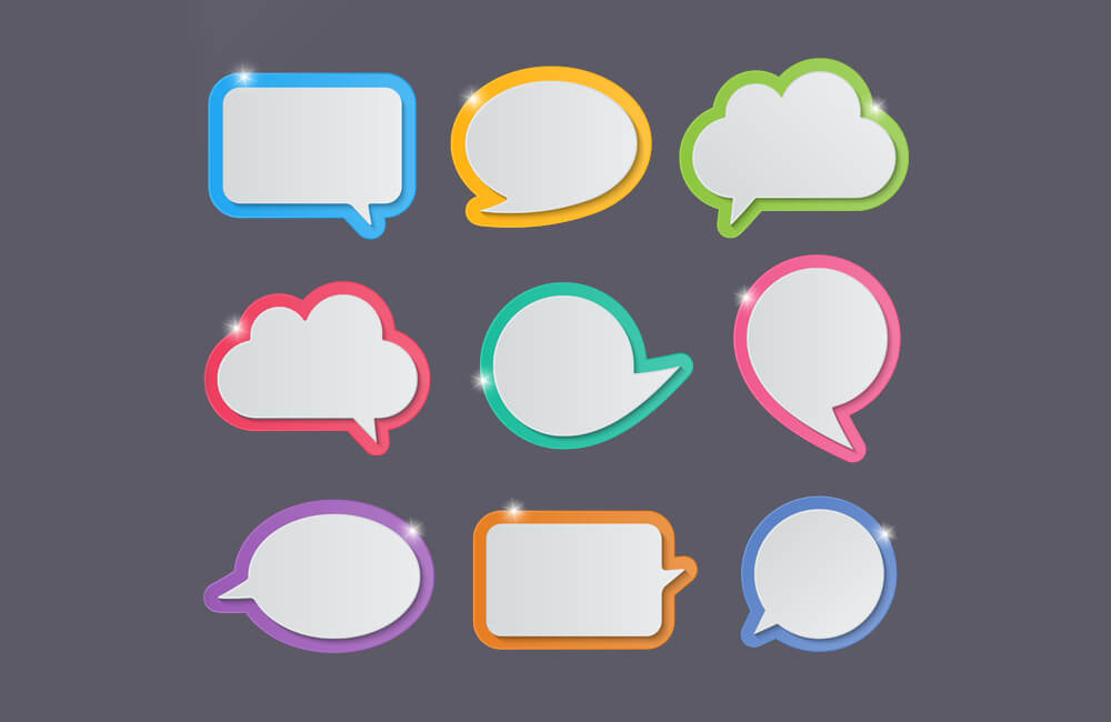 Speech bubbles